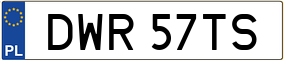 Trailer License Plate